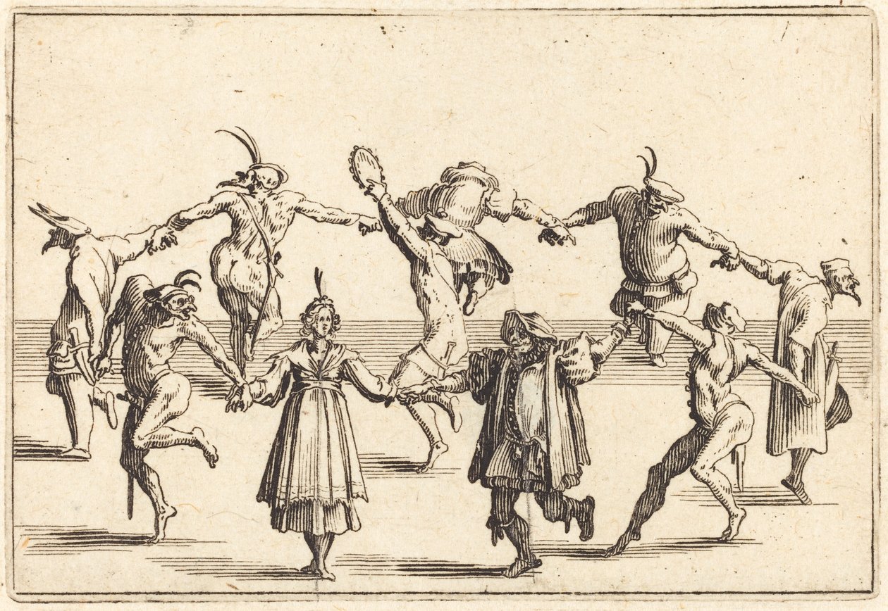 Dansen, ca. 1622. av Jacques Callot