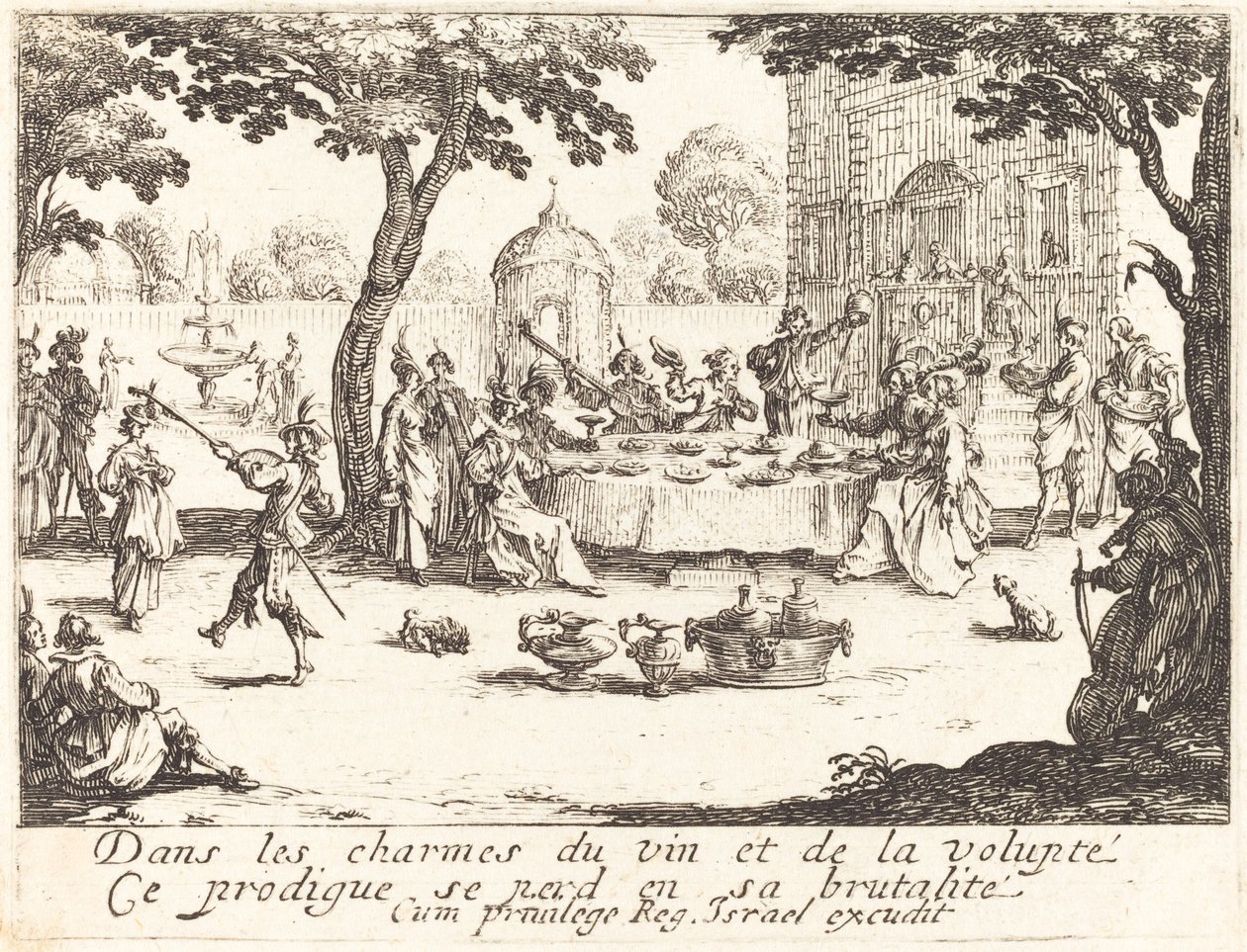 The Dissipation, 1635. av Jacques Callot