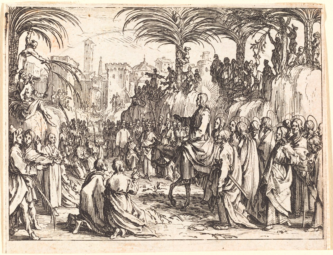 Inntoget i Jerusalem av Jacques Callot