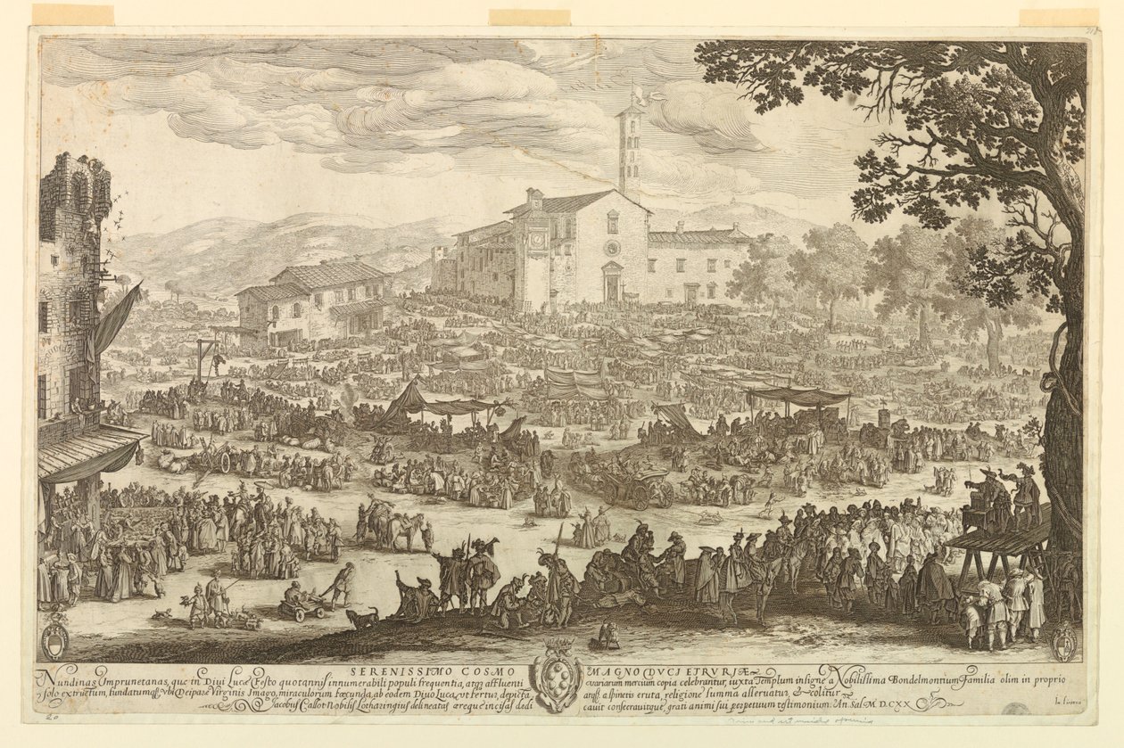 Messen på Impruneta av Jacques Callot