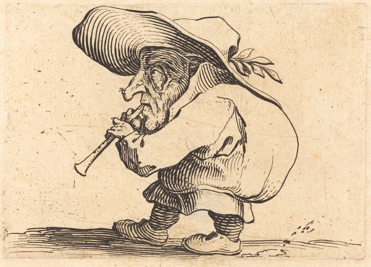 Flageolet-spilleren av Jacques Callot