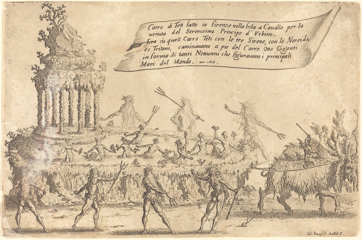 Thetis flyte av Jacques Callot