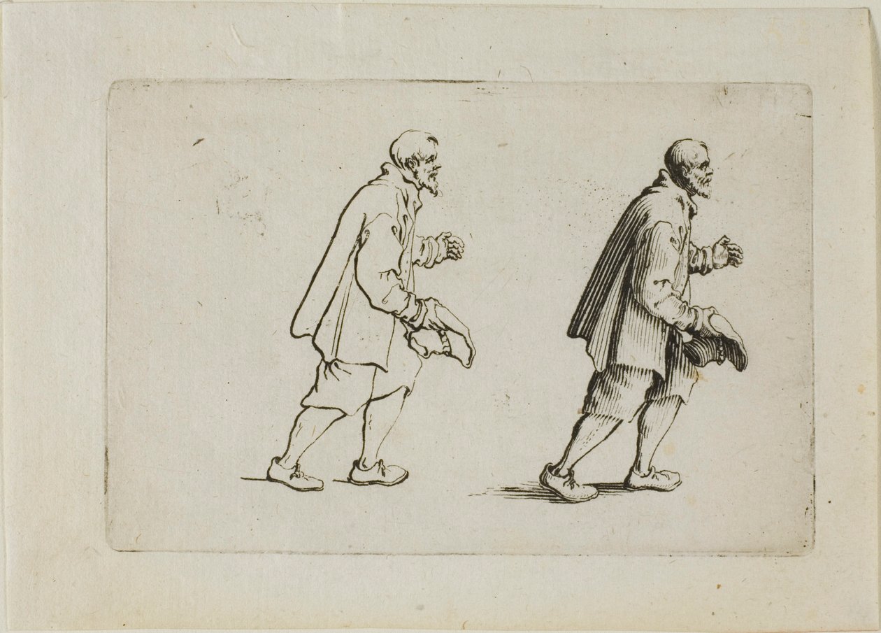 The Greeting Peasant, fra The Caprices av Jacques Callot