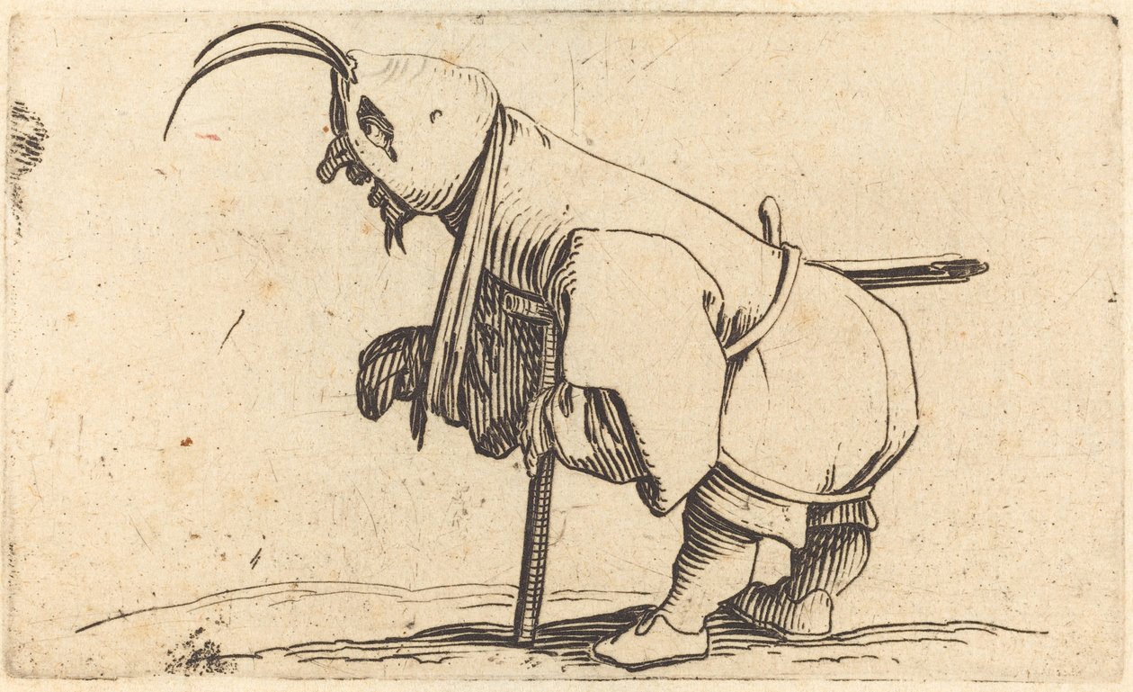 The Hooded Cripple, ca. 1622. av Jacques Callot