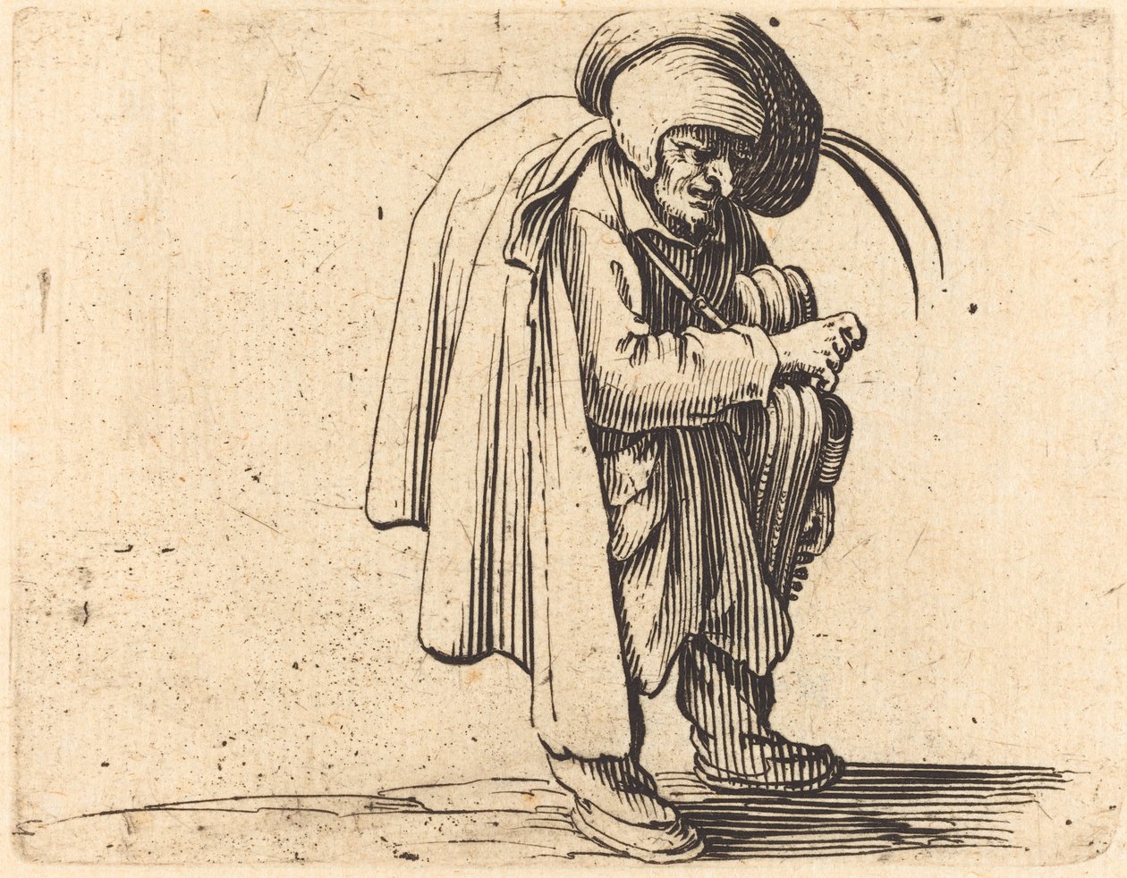 Hurdy-Gurdy-spilleren av Jacques Callot