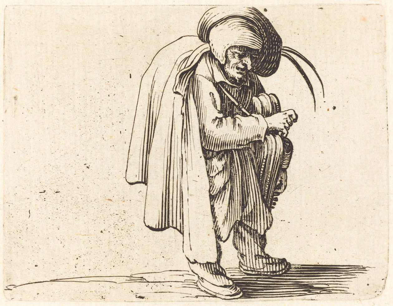 Hurdy-Gurdy-spilleren av Jacques Callot