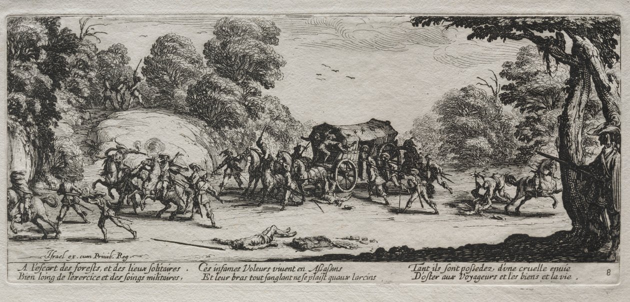 The Large Miseries of War: Highway Robbery av Jacques Callot