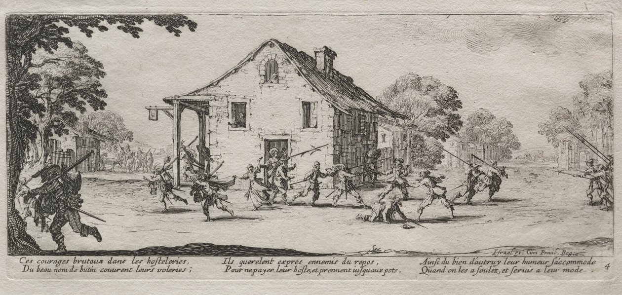 The Large Miseries of War: Marauding av Jacques Callot