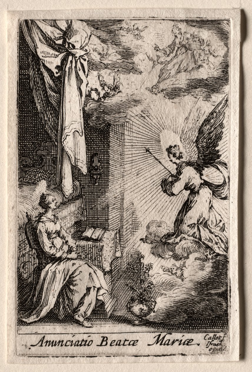 Jomfruens liv: Bebudelsen av Jacques Callot