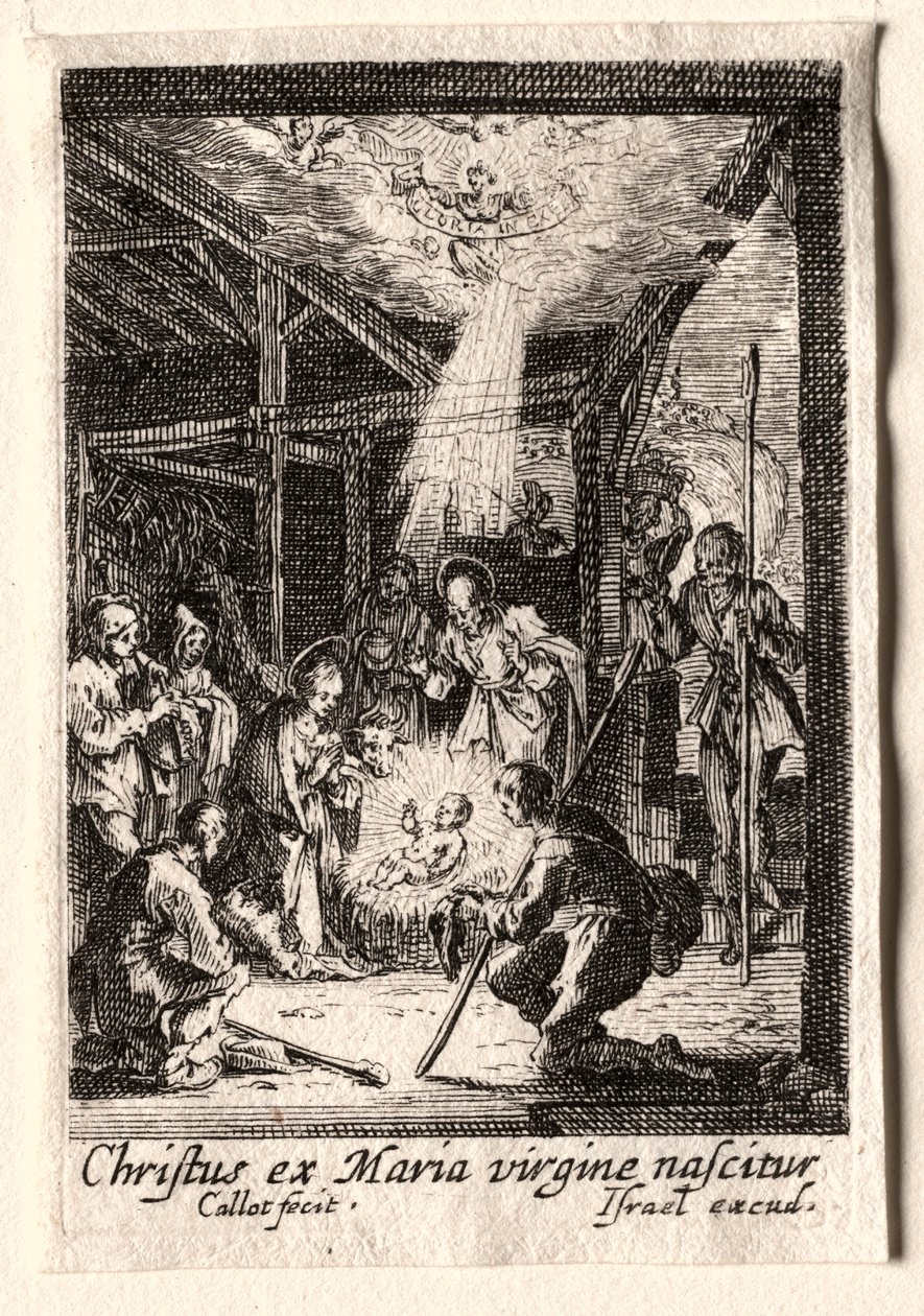 Jomfruens liv: Fødselen. av Jacques Callot