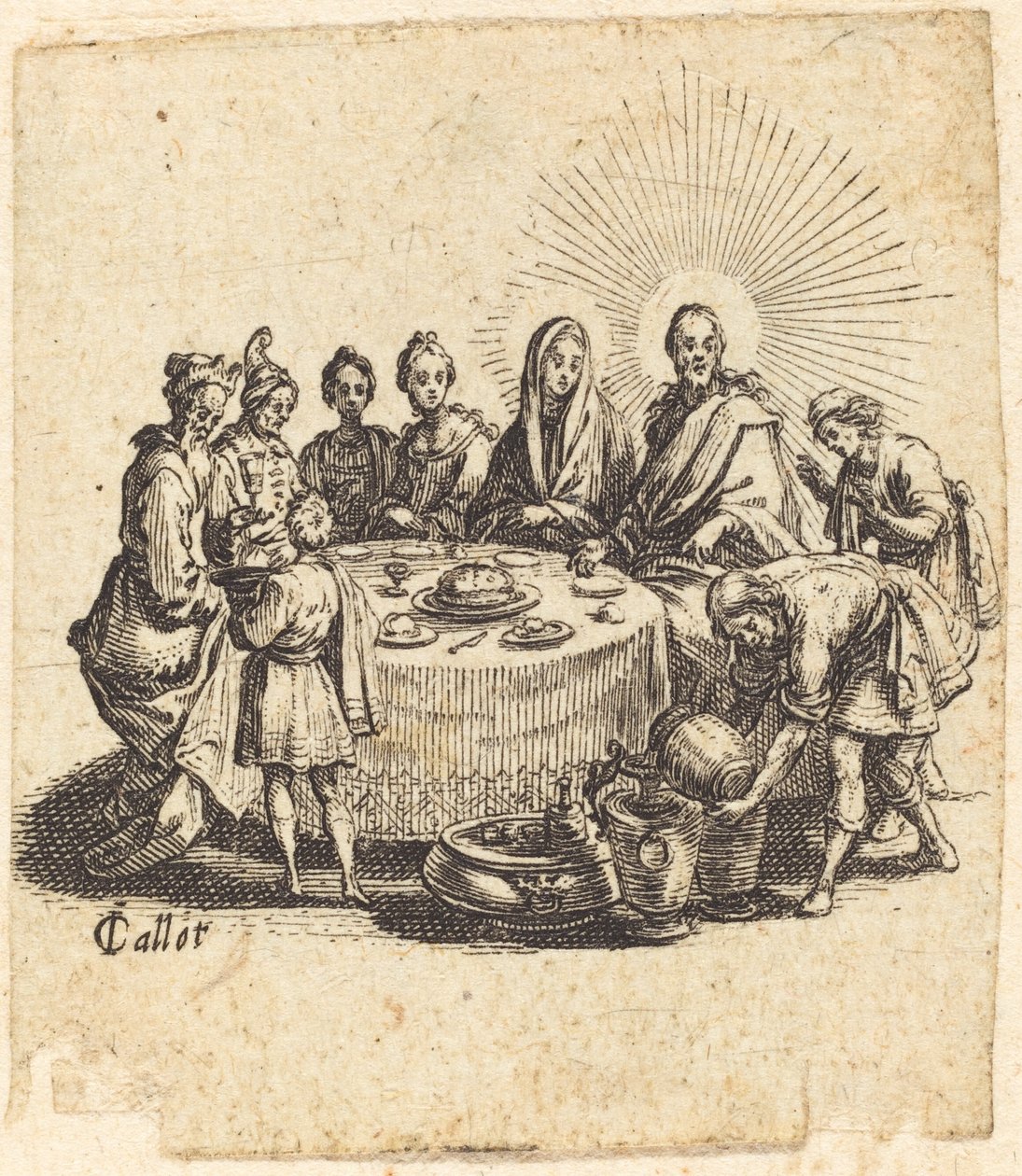 Ekteskapet i Kana av Jacques Callot