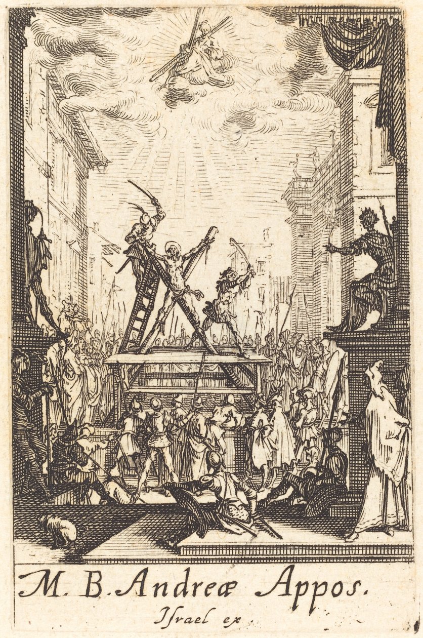 Saint Andrews martyrium av Jacques Callot