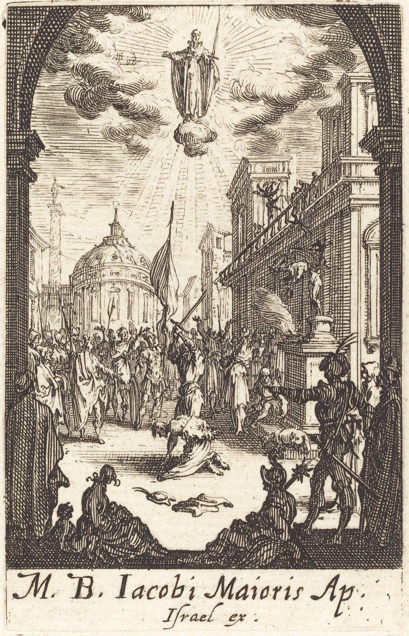 The Martyrium of Saint James Major av Jacques Callot