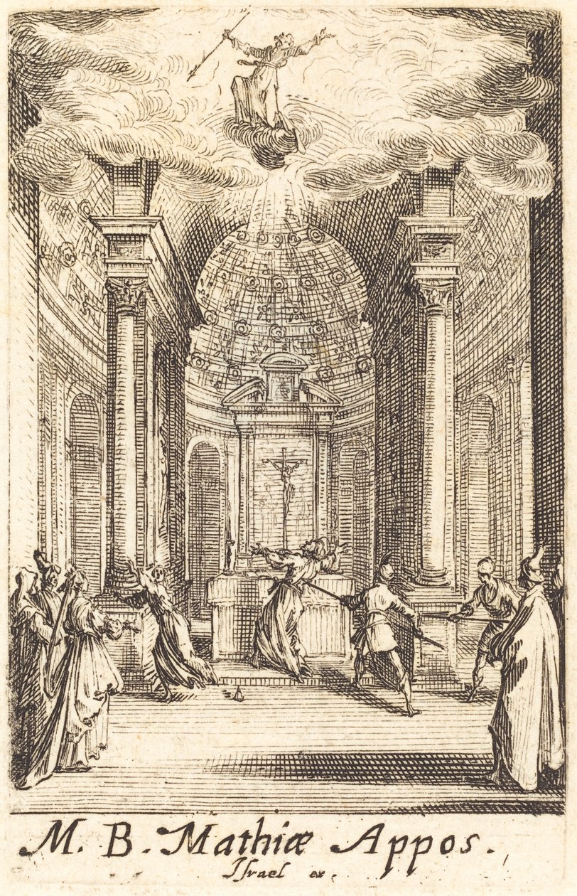 Sankt Mattias martyrium av Jacques Callot