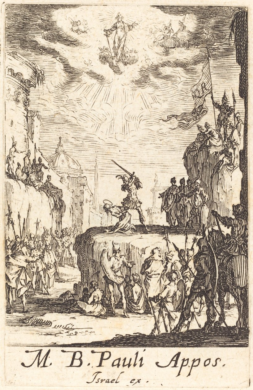 Saint Pauls martyrium av Jacques Callot