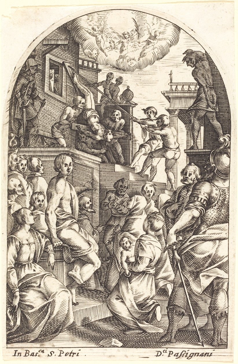 Sankt Peters martyrium av Jacques Callot