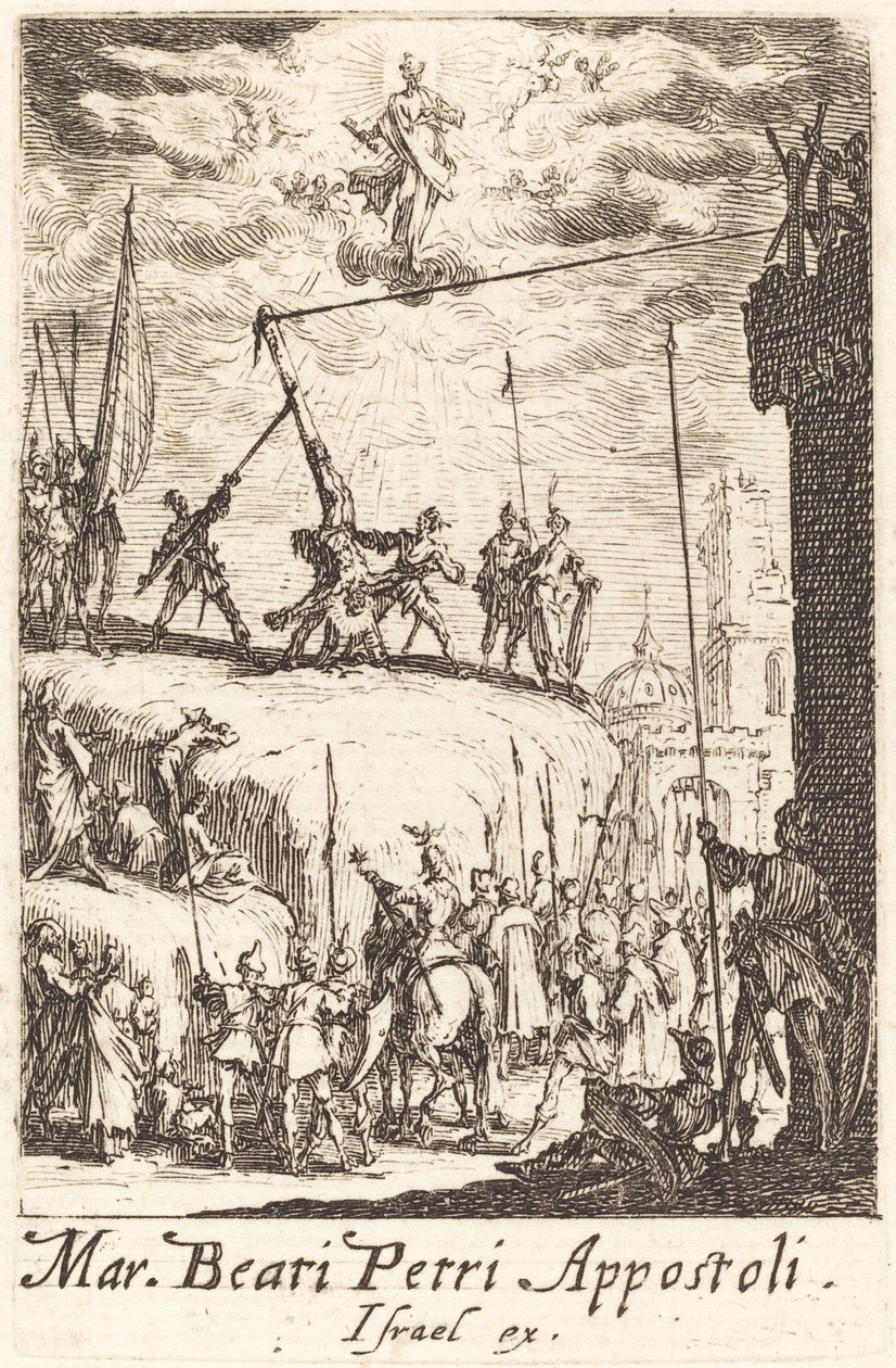 Sankt Peters martyrium, ca. 16341635. av Jacques Callot