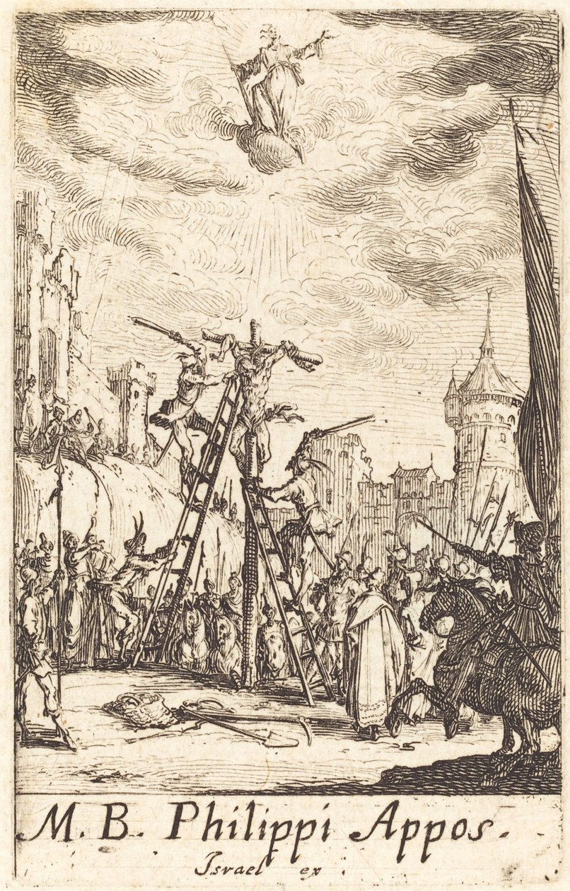Sankt Filips martyrium av Jacques Callot