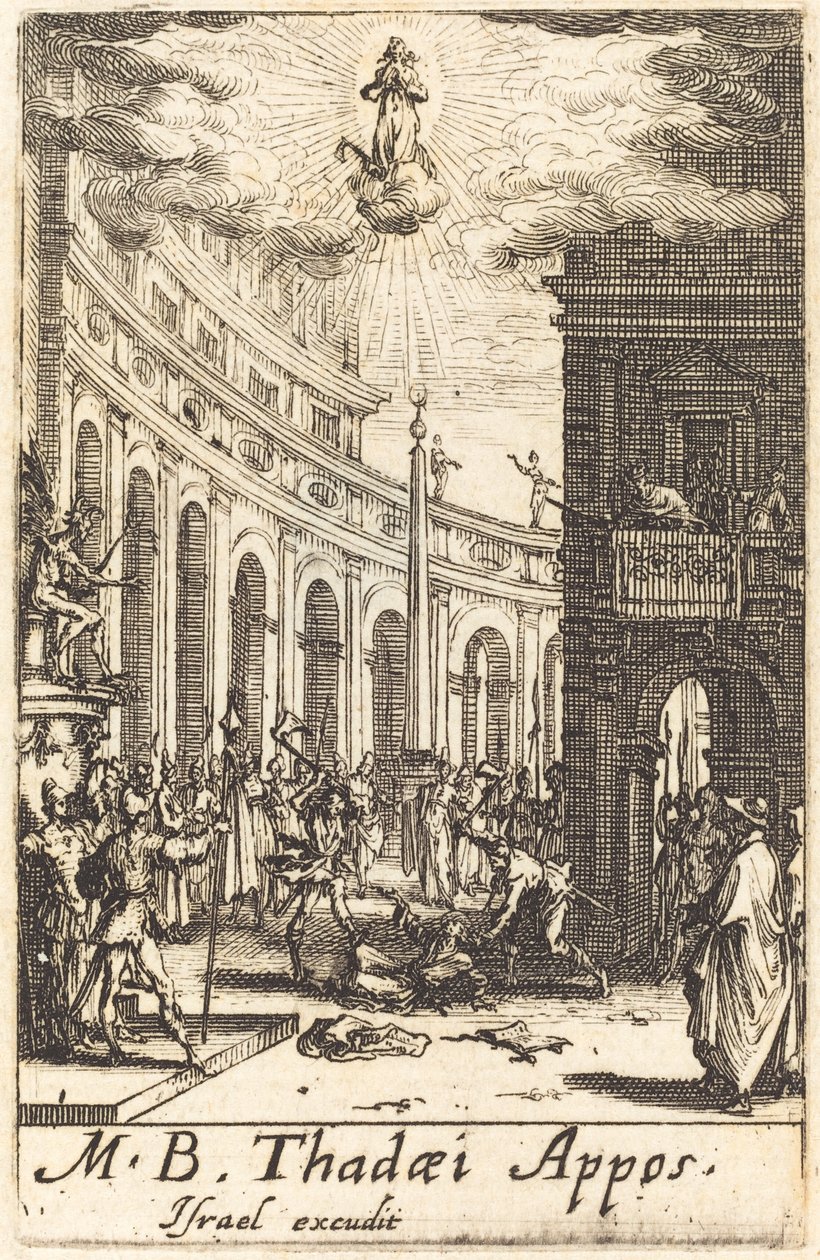 The Martyrium of Saint Thaddeus, ca. 16341635. av Jacques Callot