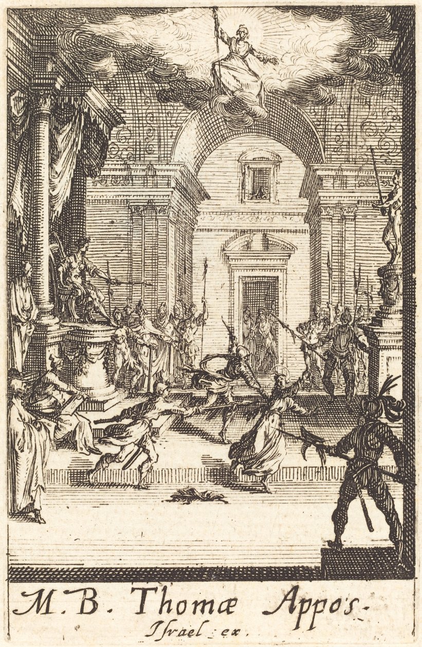 The Martyrium of Saint Thomas av Jacques Callot