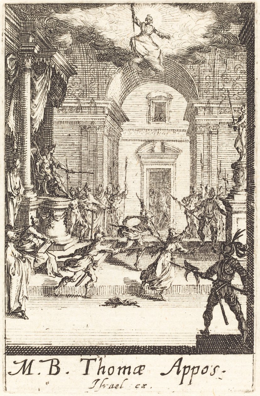 The Martyrium of Saint Thomas av Jacques Callot