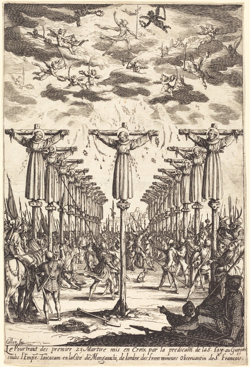 Martyrene i Japan av Jacques Callot