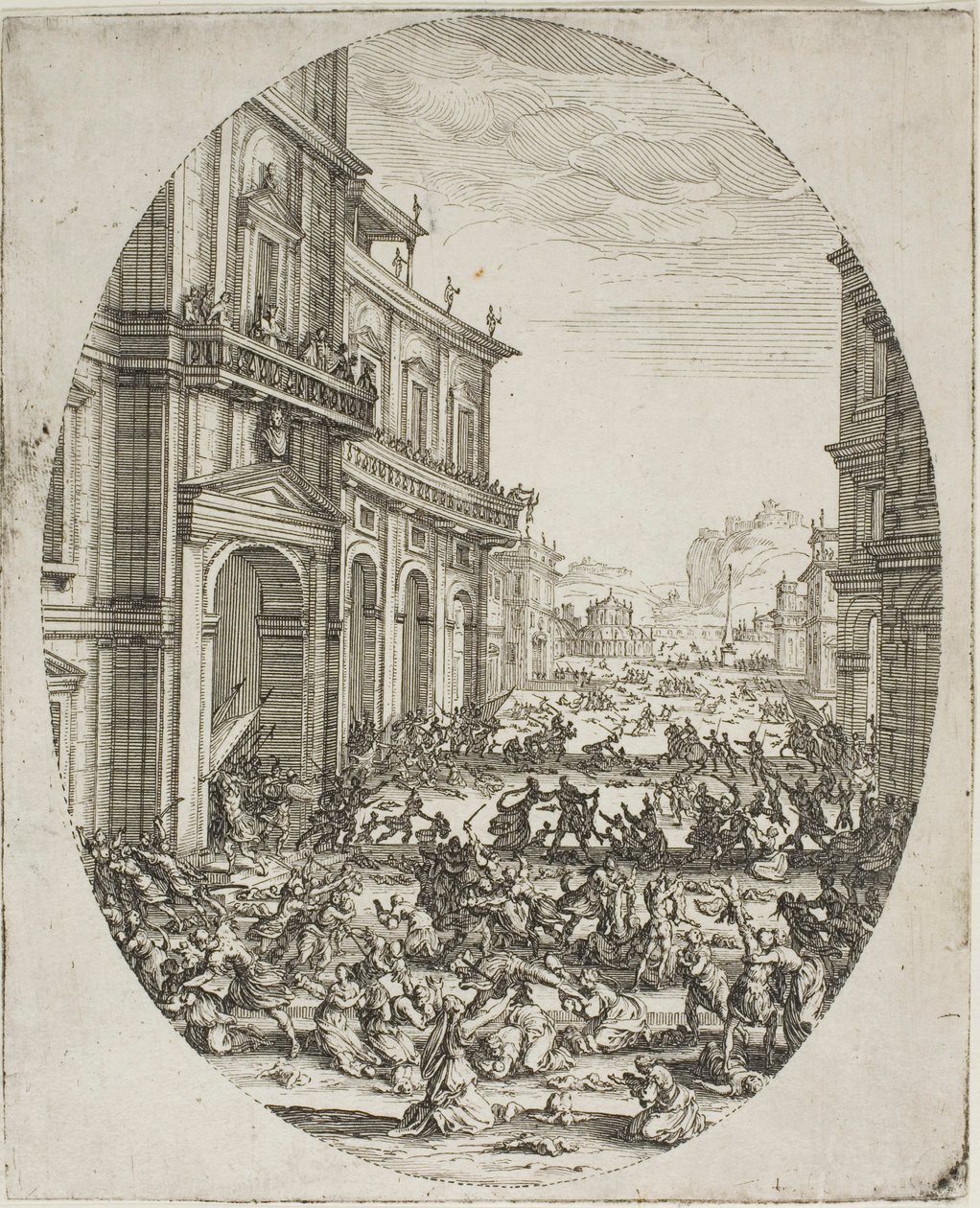 The Massacre of the Innocents (andre plate) av Jacques Callot