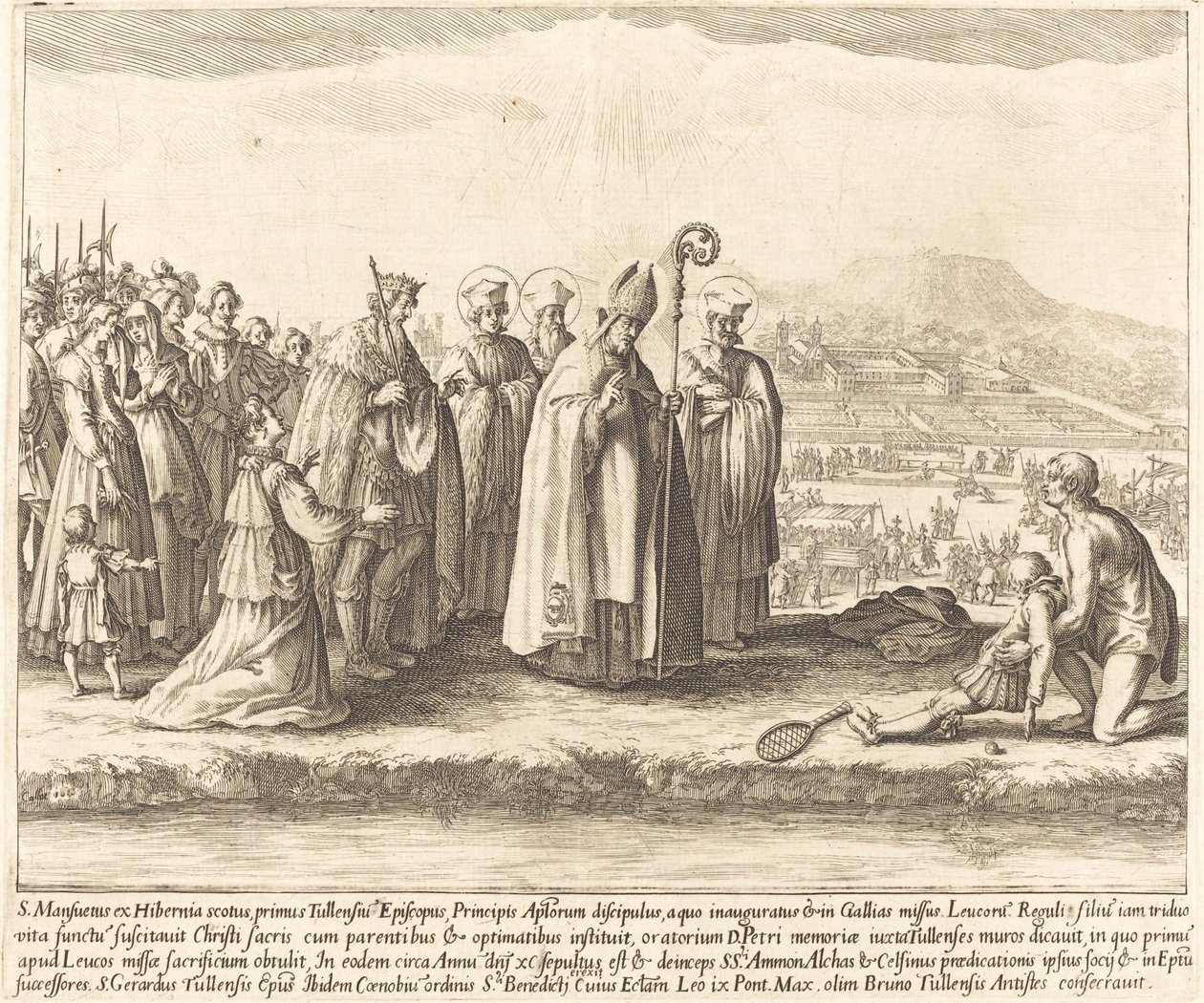Miraklet til Saint Mansuy av Jacques Callot