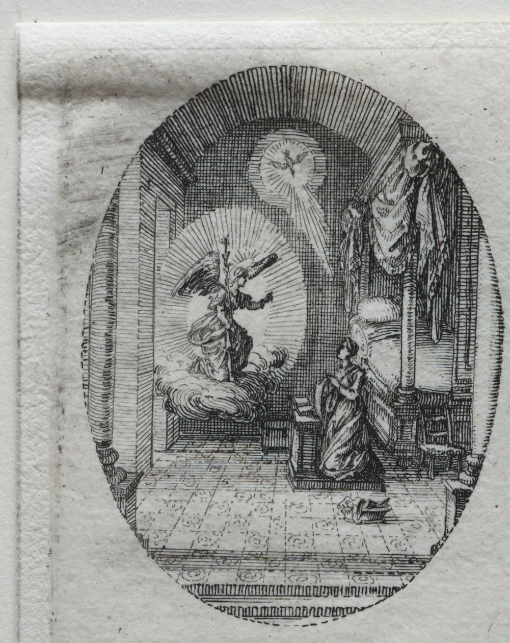 Lidenskapens mysterier: kunngjøringen. av Jacques Callot