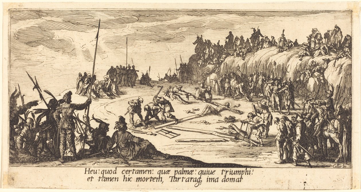 Spikringen til korset av Jacques Callot