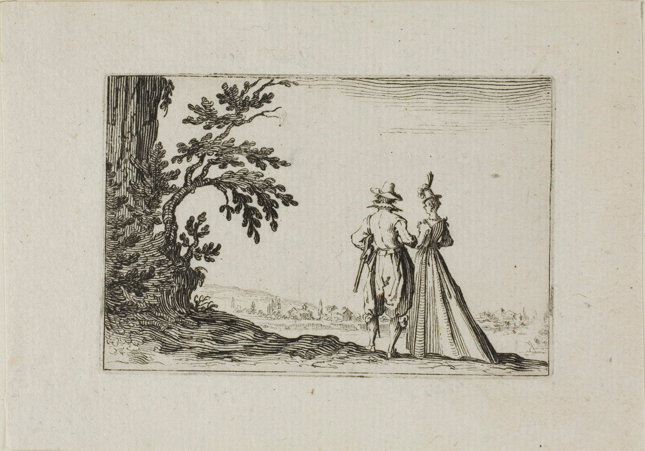 The Promenade, fra The Caprices av Jacques Callot