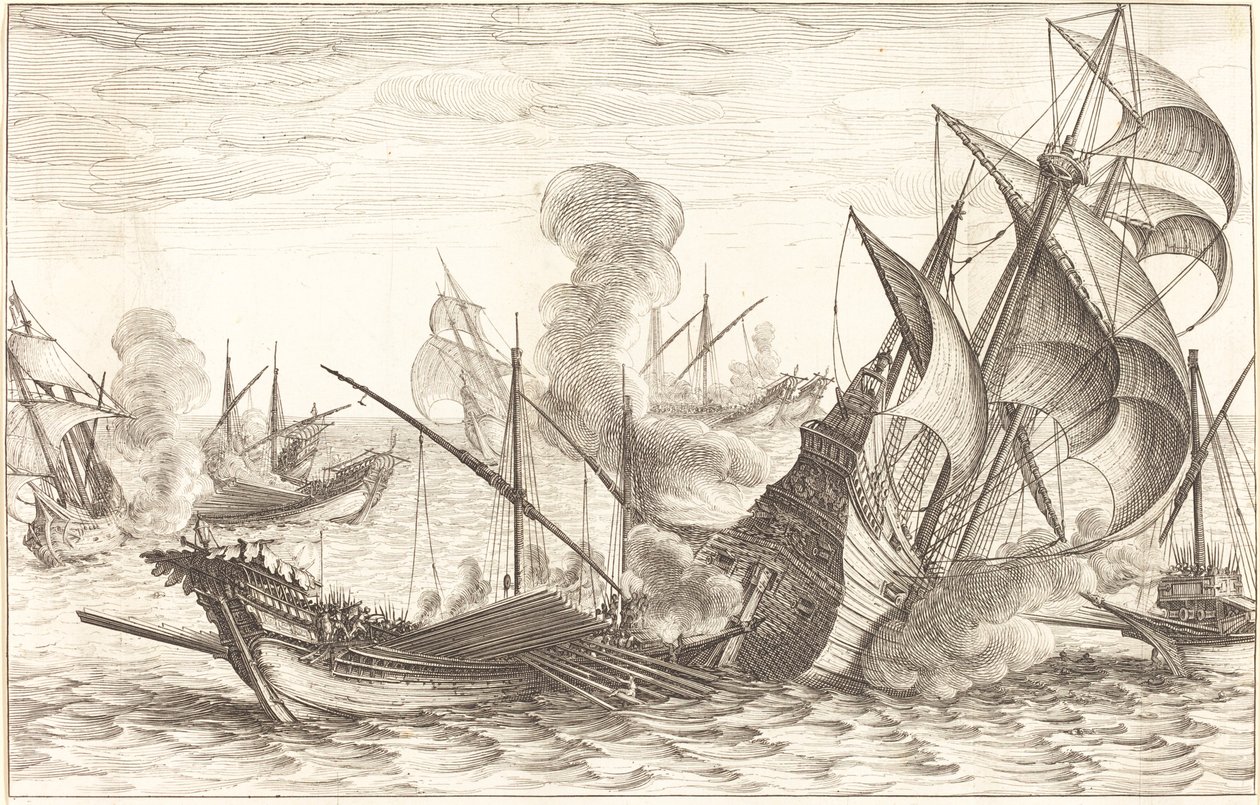Det andre sjøslaget av Jacques Callot