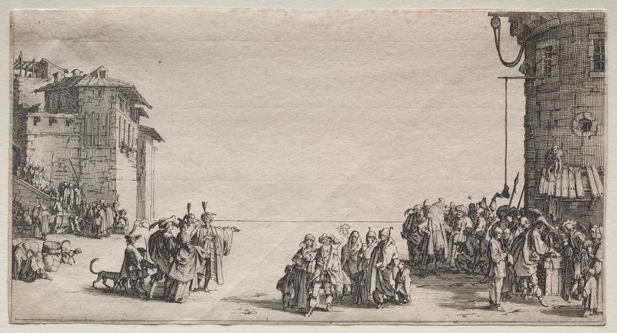 Slavemarkedet av Jacques Callot