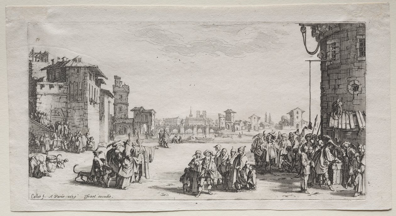 Slavemarkedet, 1629. av Jacques Callot
