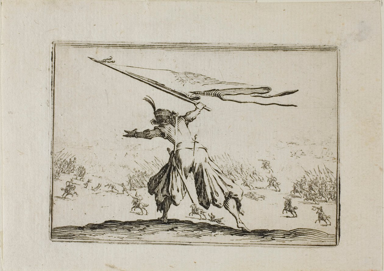 Fanebæreren, fra The Caprices av Jacques Callot