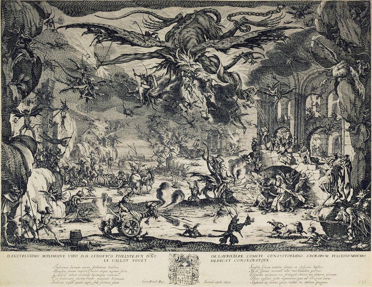 The Temptation of Saint Anthony, 1635 av Jacques Callot