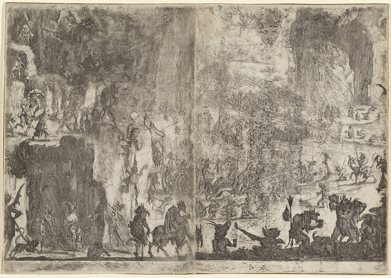 The Temptation of Saint Anthony [første versjon] av Jacques Callot