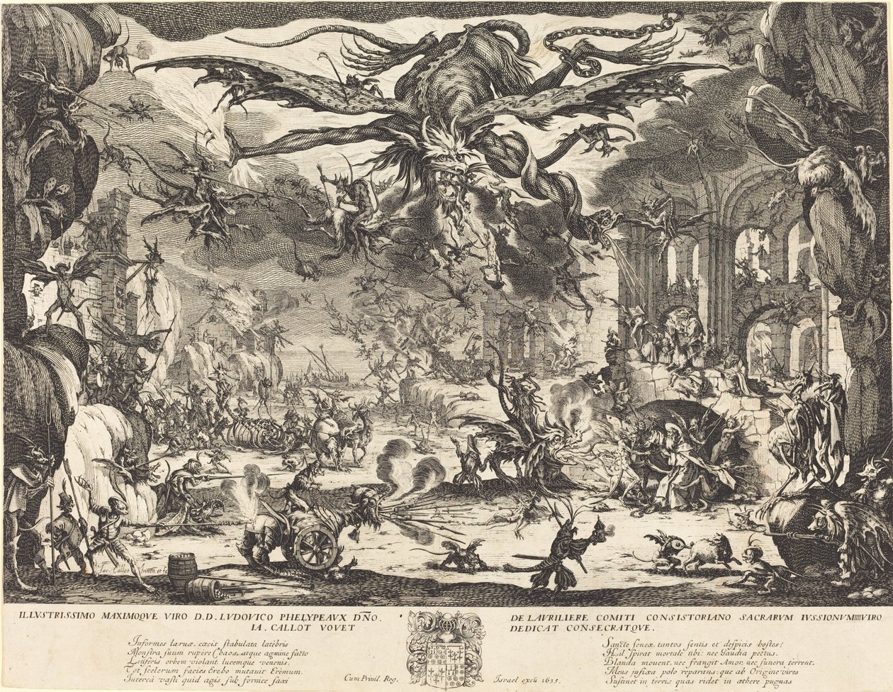 The Temptation of Saint Anthony [andre versjon] av Jacques Callot