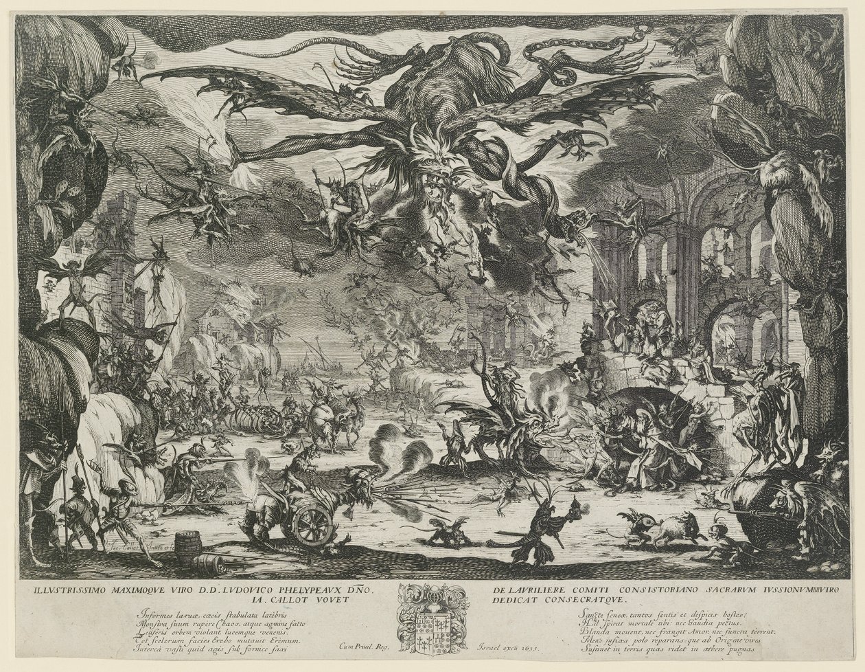 Fristelsen til St. Antonius av Jacques Callot