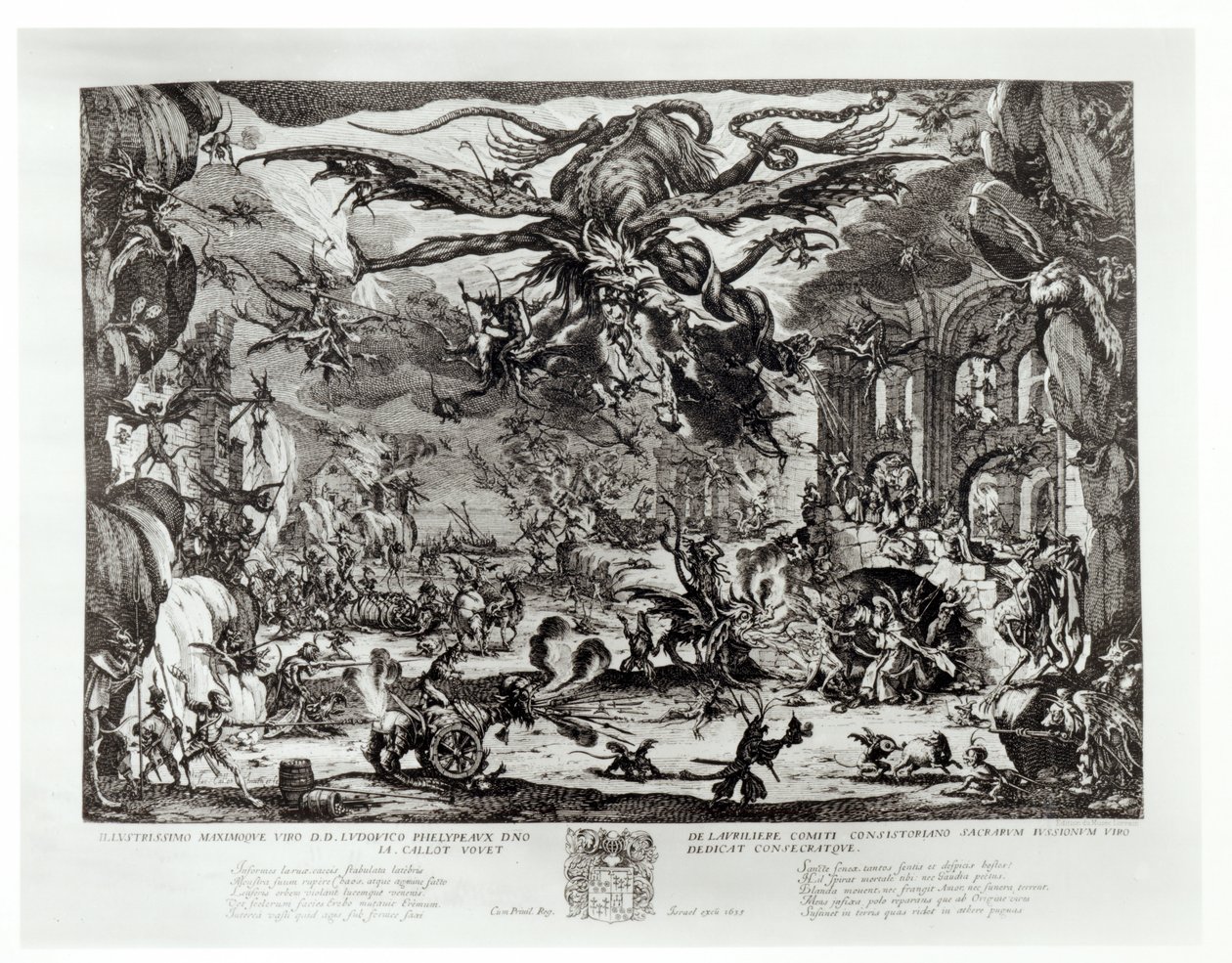 The Temptation of St. Anthony, 1600-tallet av Jacques Callot