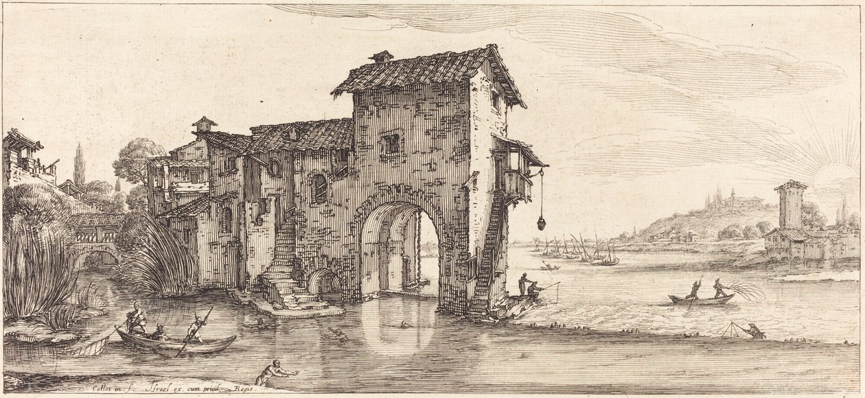 Vannmøllen av Jacques Callot