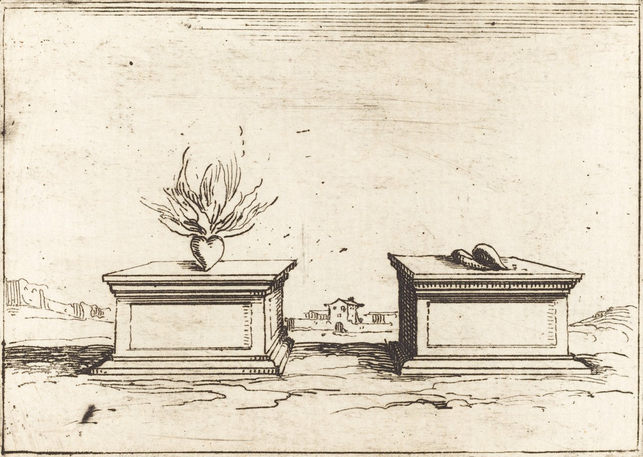 To hjerter av Jacques Callot