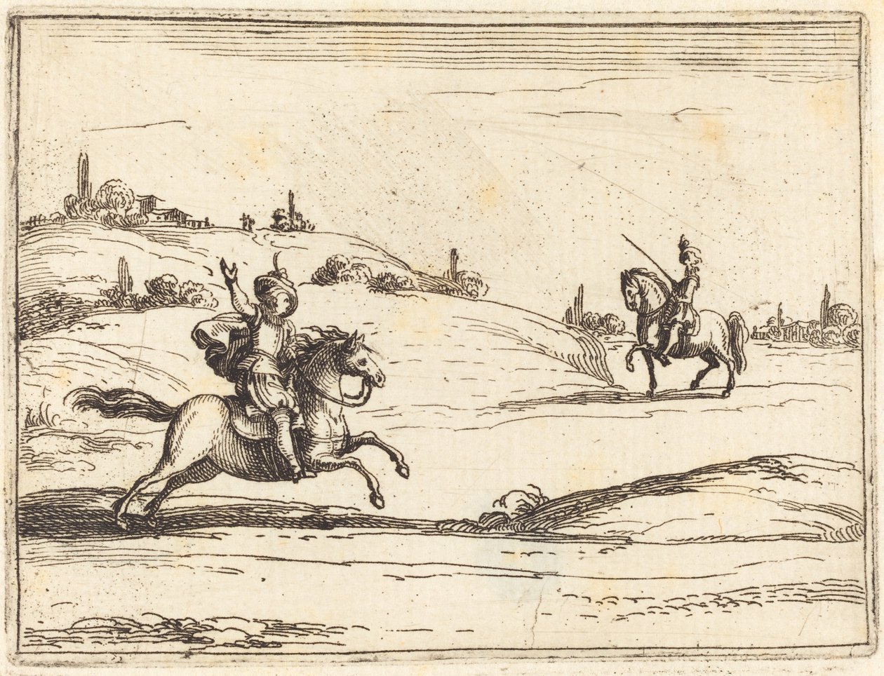 To riddere av Jacques Callot