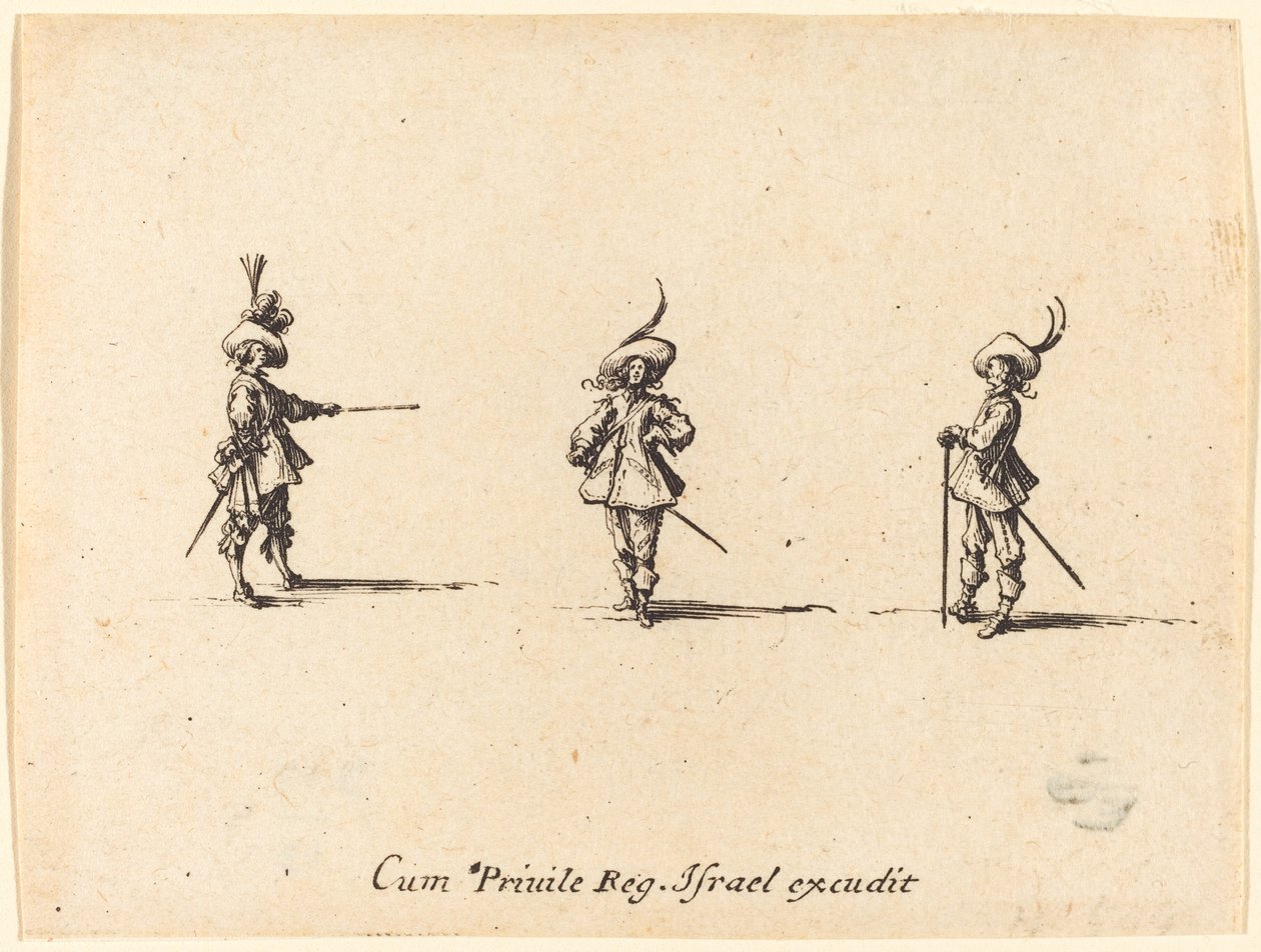 Ubevæpnet drill av Jacques Callot