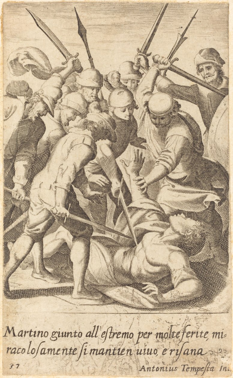 Martino av Jacques Callot after Antonio Tempesta
