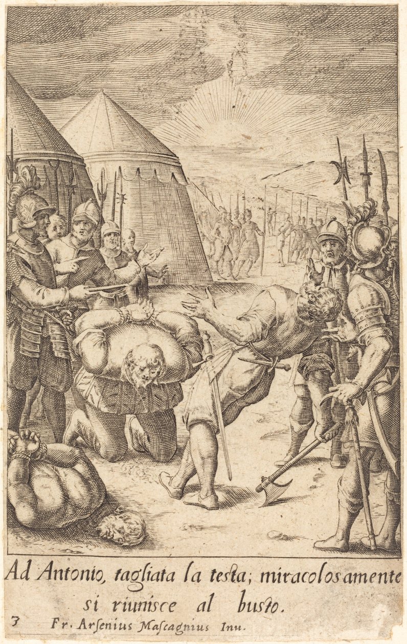 De halshuggede av Jacques Callot after Donato Mascagni