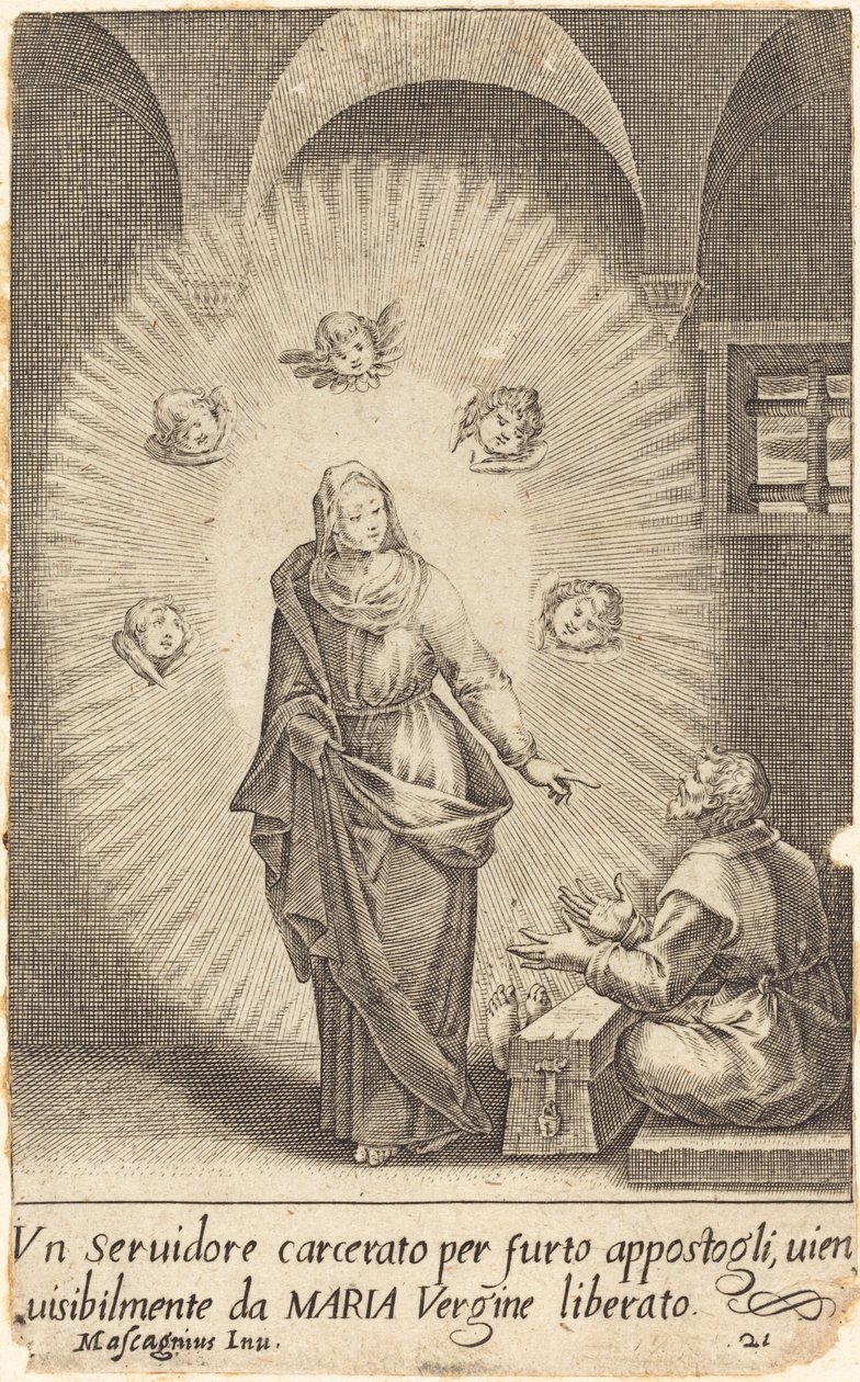 Den utleverte tjeneren av Jacques Callot after Donato Mascagni