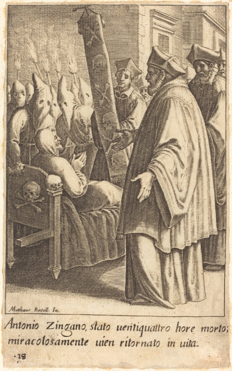 Antonio Zingano av Jacques Callot after Matteo Rosselli