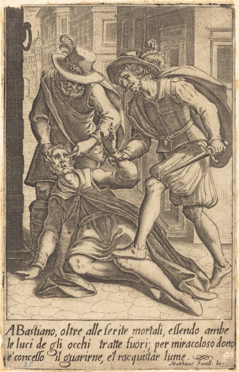 Bastiano av Jacques Callot after Matteo Rosselli