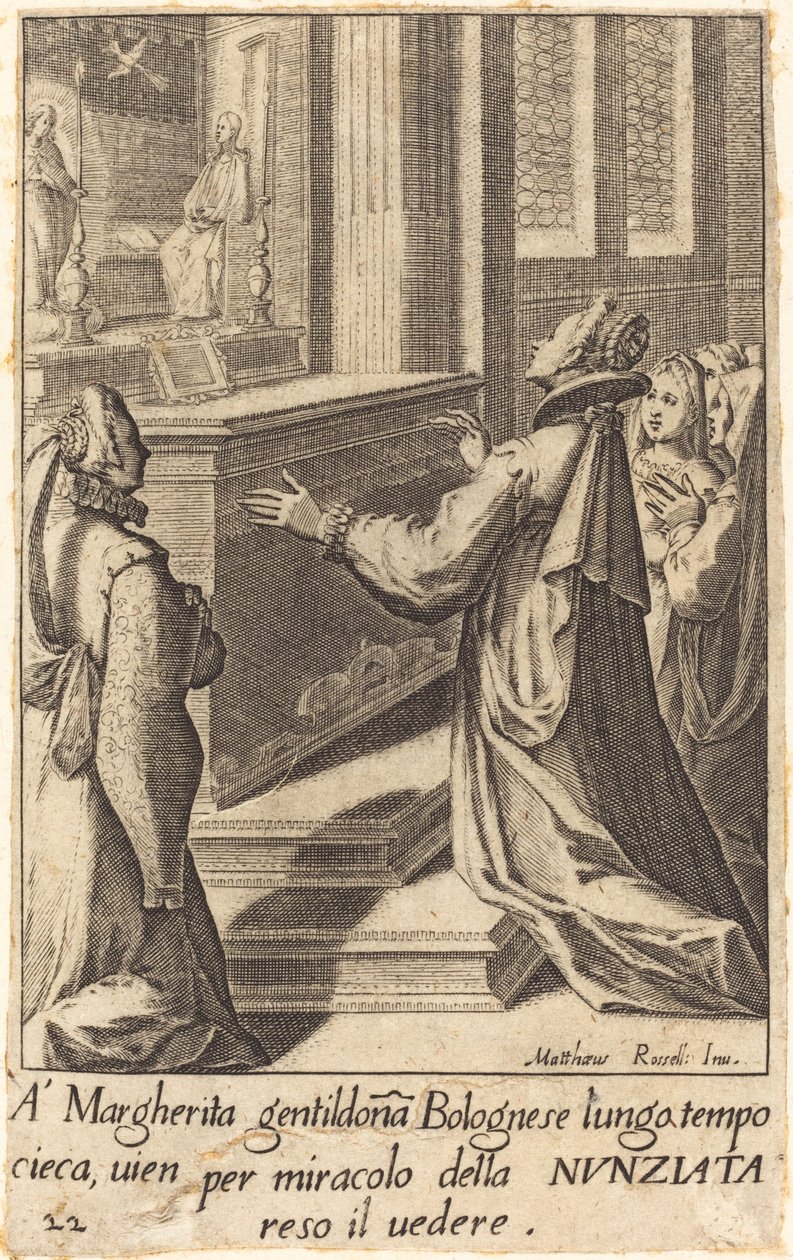 Margherita av Jacques Callot after Matteo Rosselli